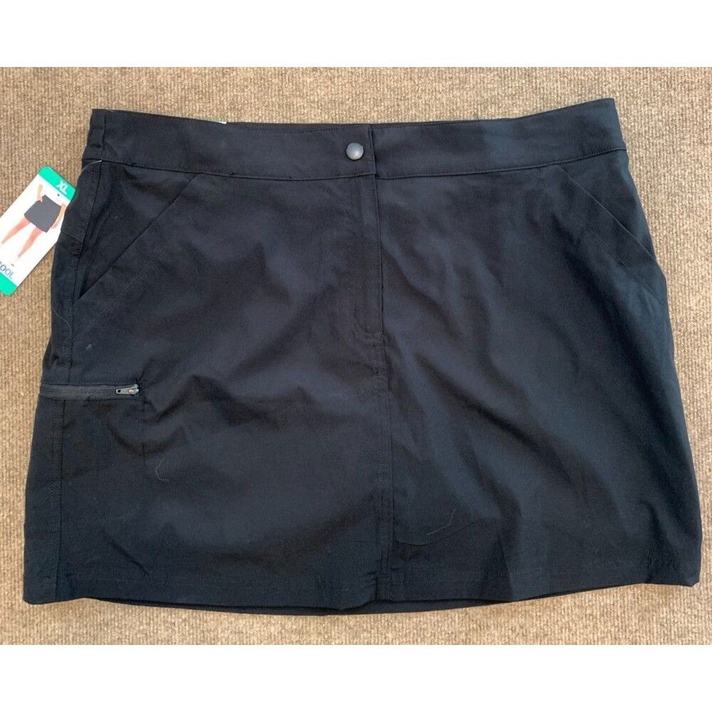 32 Degrees Cool Skort Womens XL Lightweight Performance Stretch Black Skirt